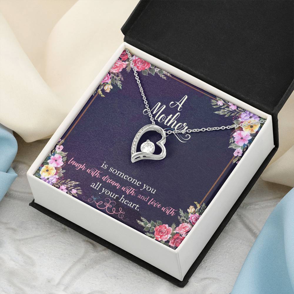 Gift For Mom With Message Card 1 Forever Love Necklace