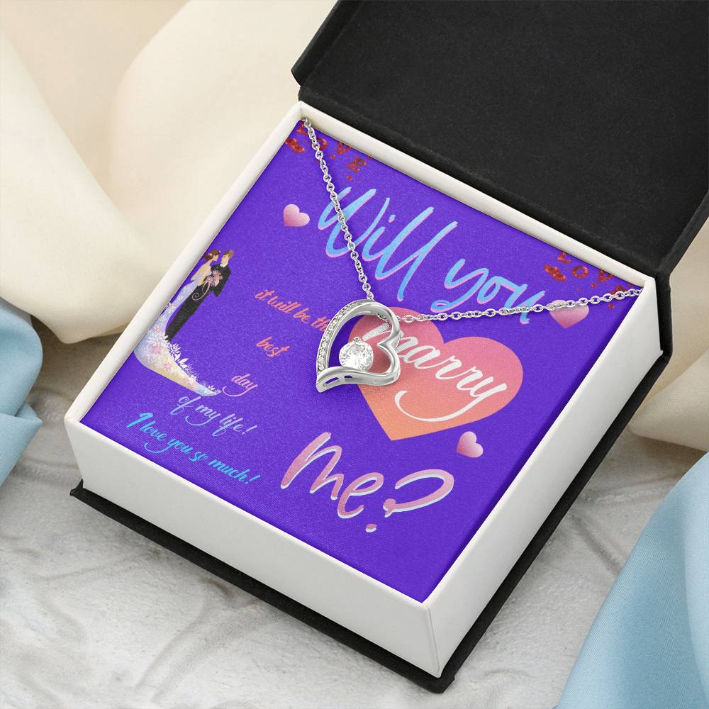 Wedding Gifts Jewellery Marry Me Forever Love Necklace Forever Love Necklace