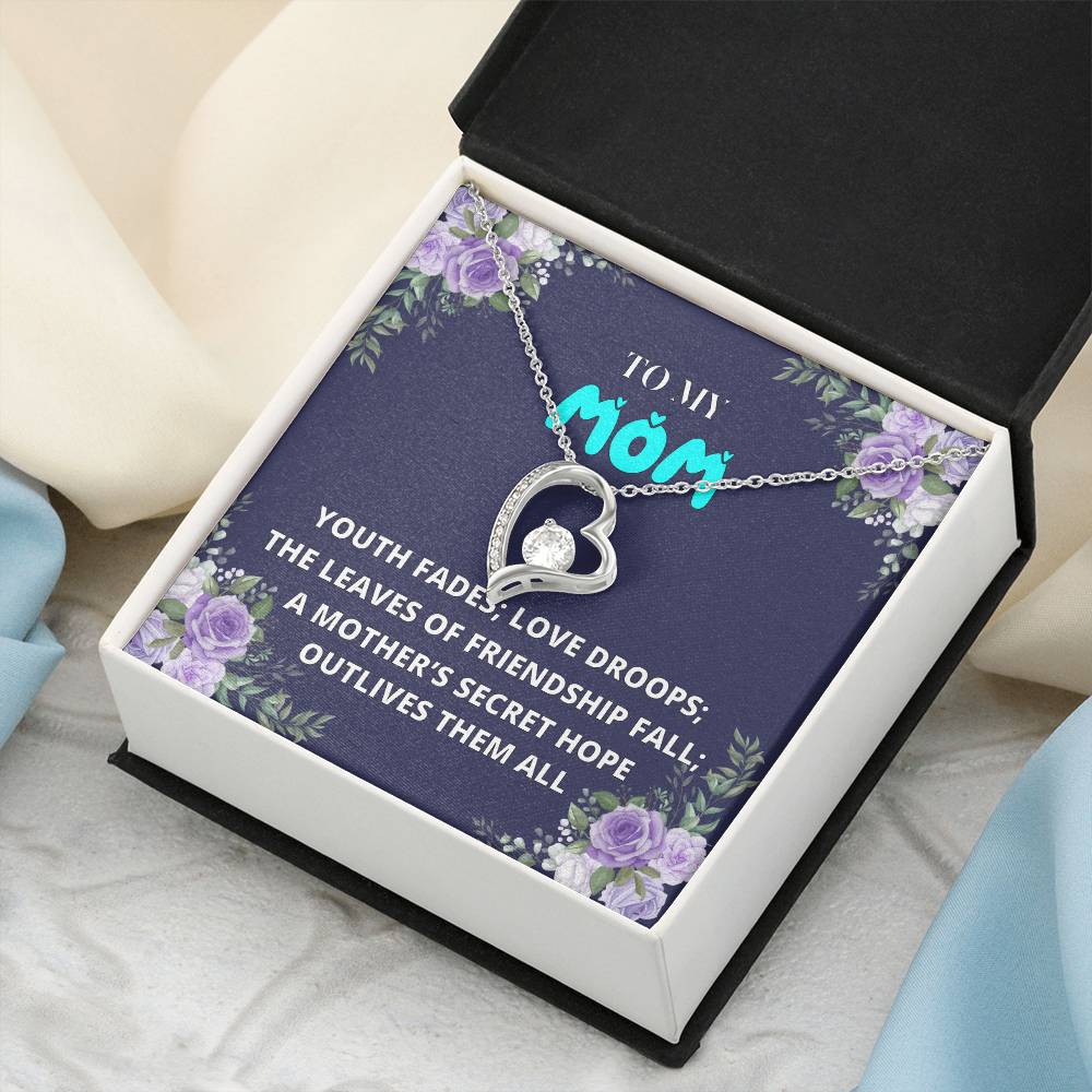 To My Mom Mother Necklace Gift For Mother Xmas Christmas Customize Gift To My Mom 6 1 Forever Love Necklace