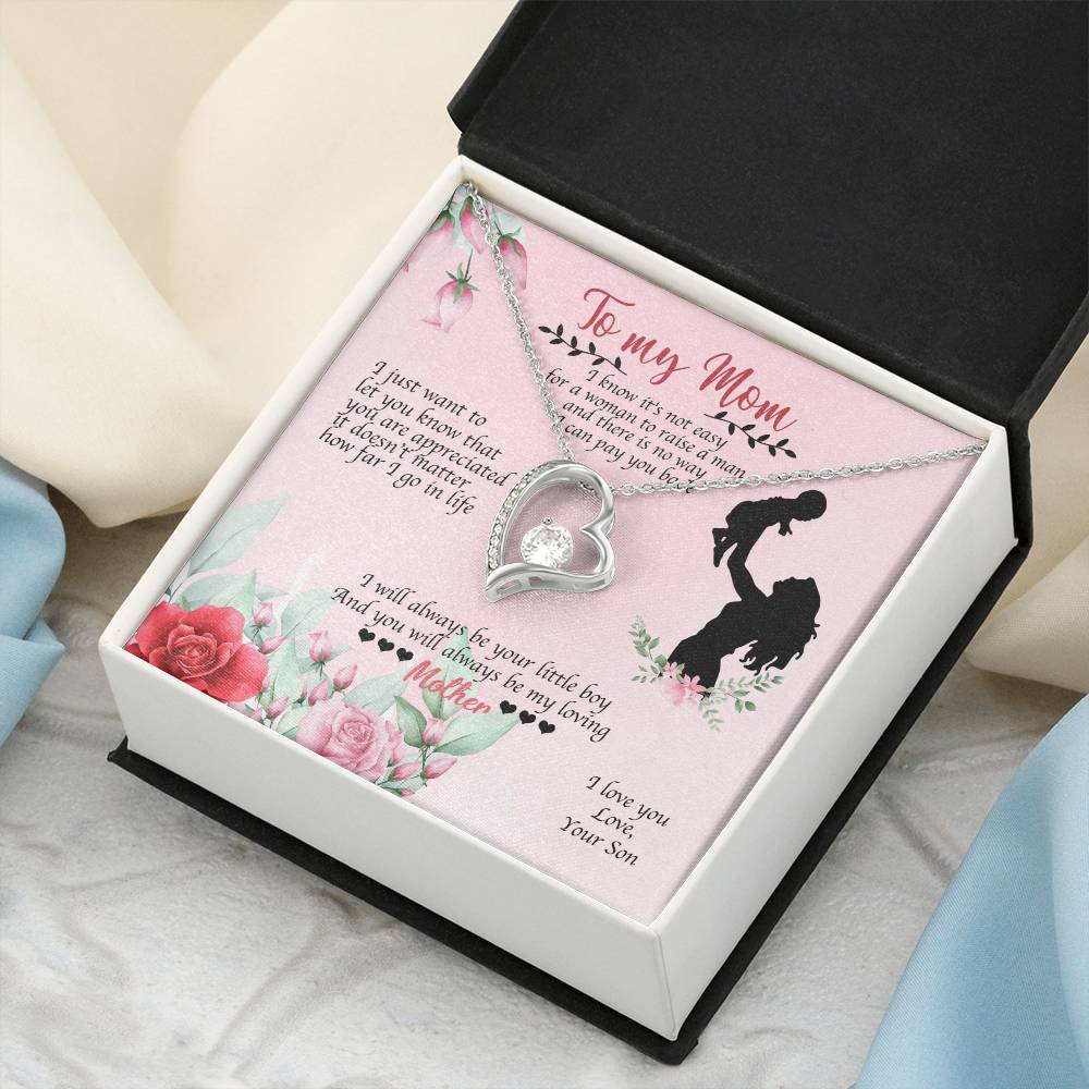 To My Mom I Will Always Be Your Little Boy 2 1 1 Forever Love Necklace