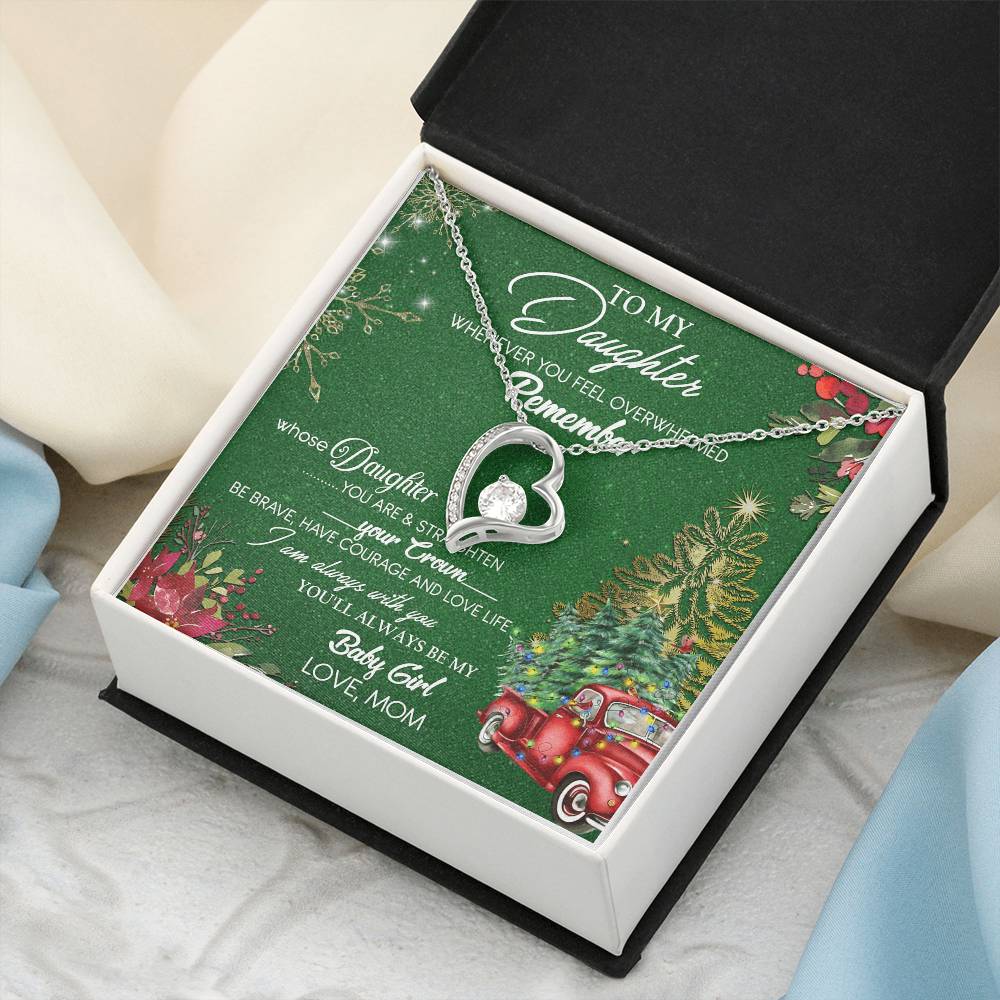 To My Daughter Necklace From Mom Gift For Daughter From Mom Birthday Gift Daughter Graduation Gift Daughter Birthday Gift From Forever Love Necklace