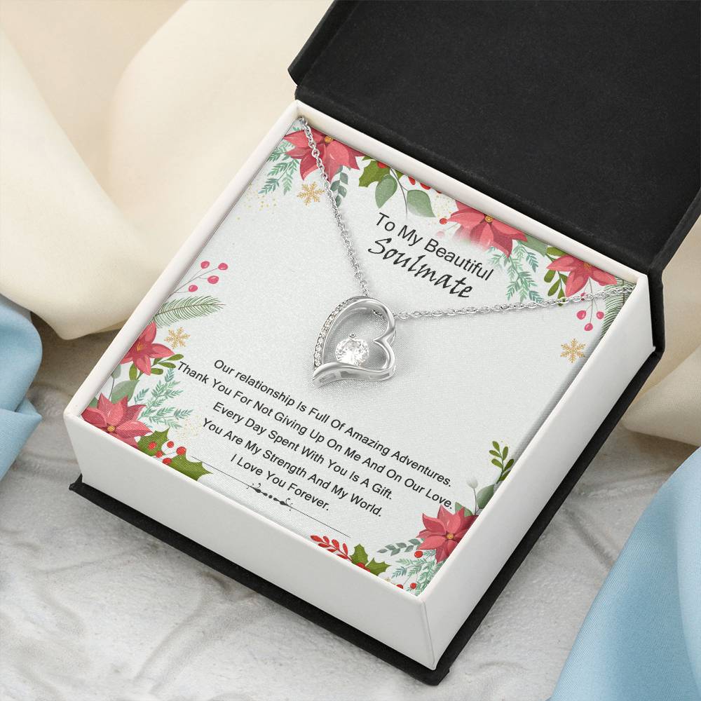 To My Soulmate I Love You 1 Forever Love Necklace