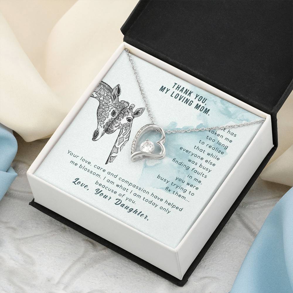 To My Mom Mother Necklace Gift For Mother Xmas Christmas Customize Gift To My Mom 5 1 Forever Love Necklace