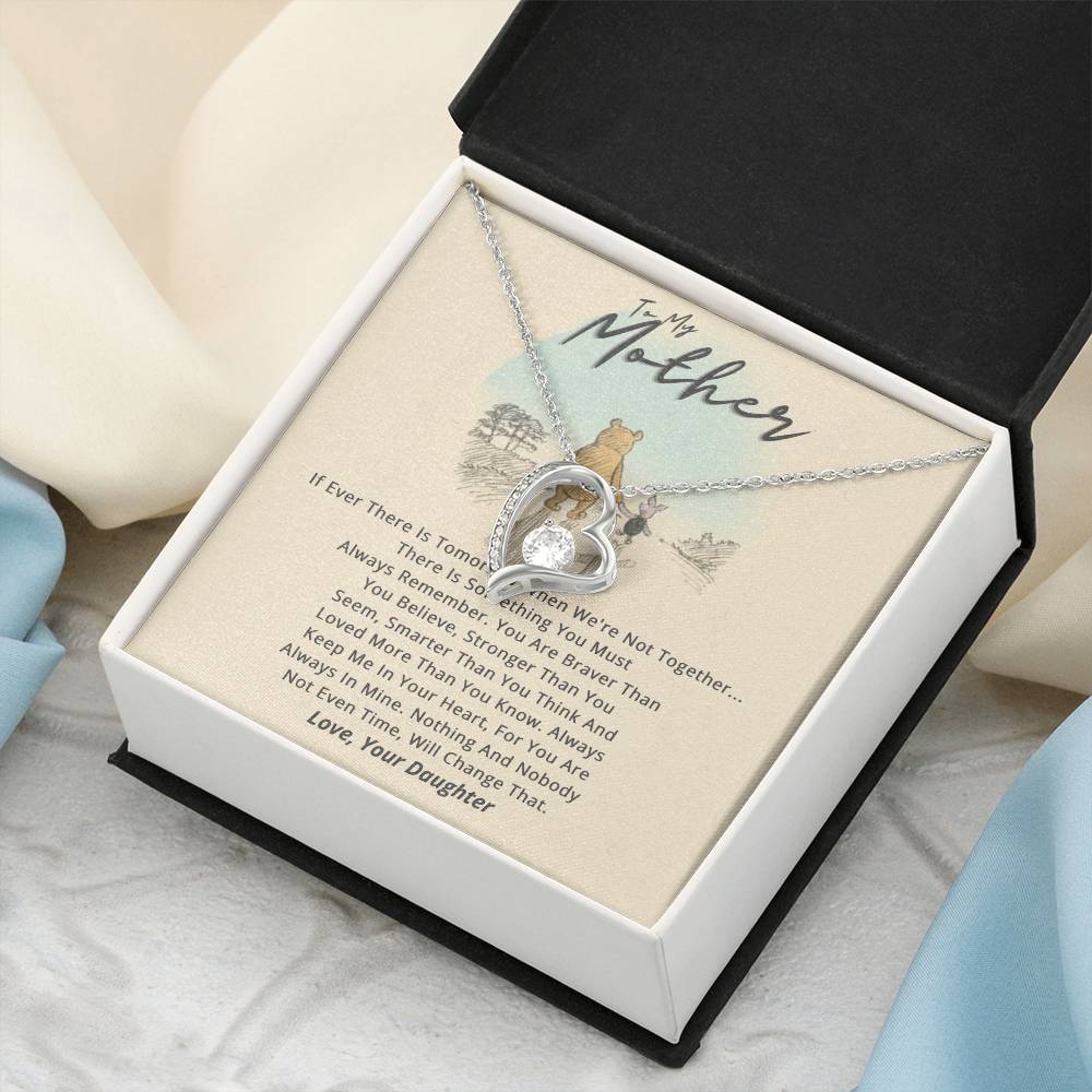 To My Mother Necklace With Message Card Mother's Day Gift 1 Forever Love Necklace