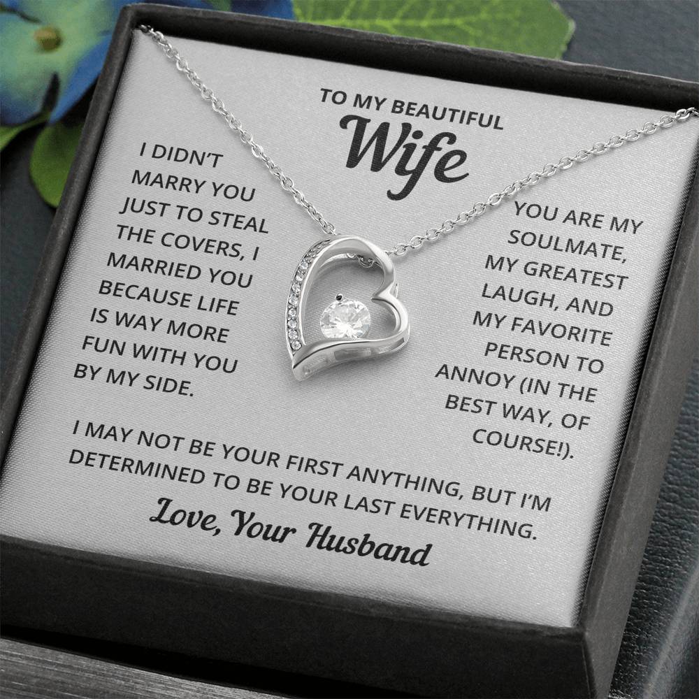 Heart Necklace - Fun With Wife Forever Love Necklace