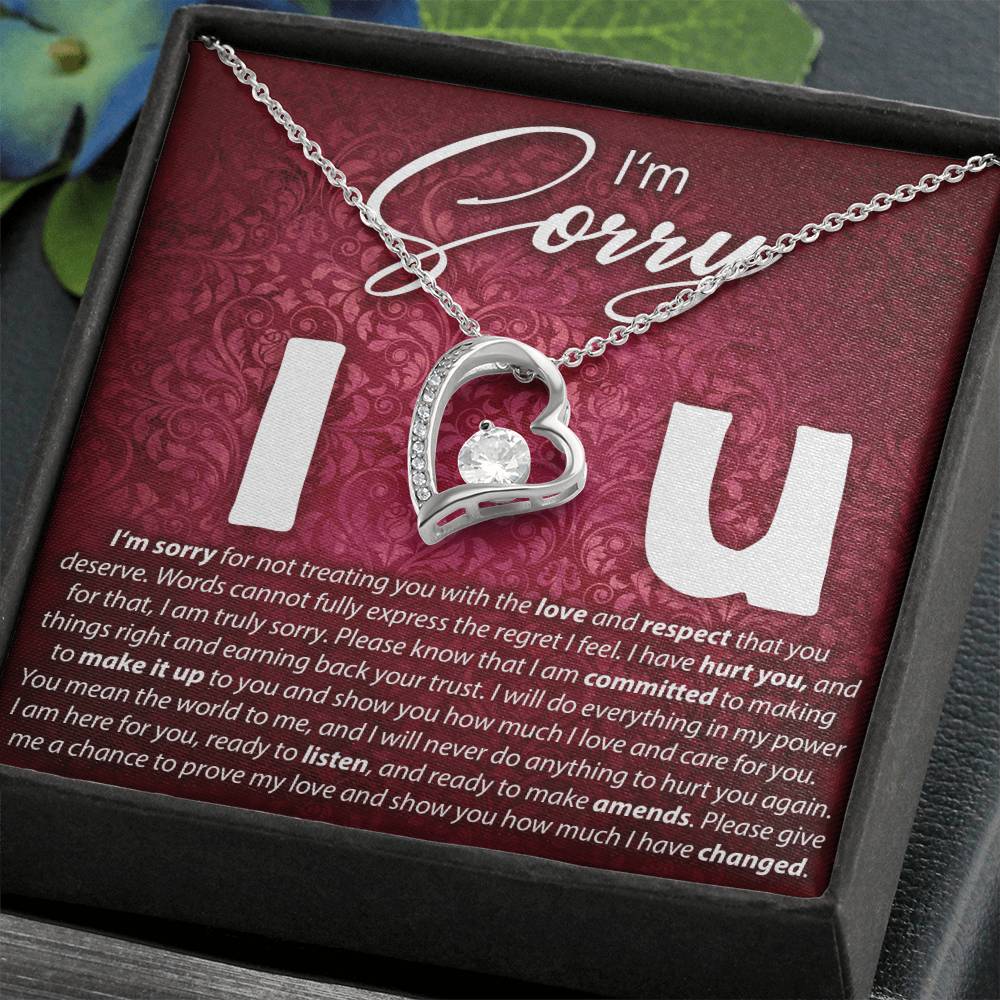 I'M Sorry, I Love You - Forever Love Necklace Forever Love Necklace