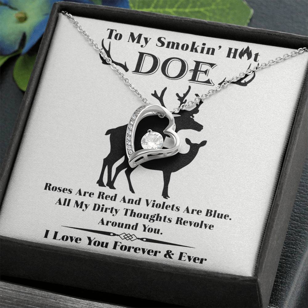 Wife - Roses Are Red Forever Love Necklace Forever Love Necklace