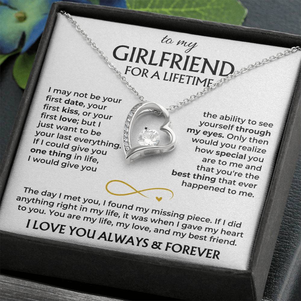 To My Girlfriend - Forever Love Gift Set - Ss577V2 Forever Love Necklace