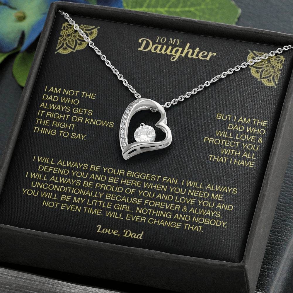 My Dearest Daughter Necklace Forever Love Necklace