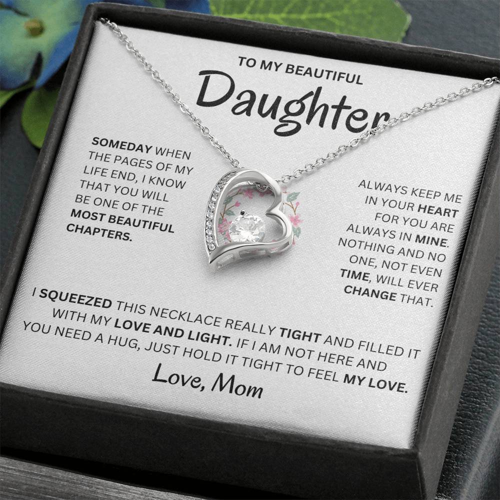 Always Keep Me In Your Heart - Necklace For Daughter Forever Love Necklace