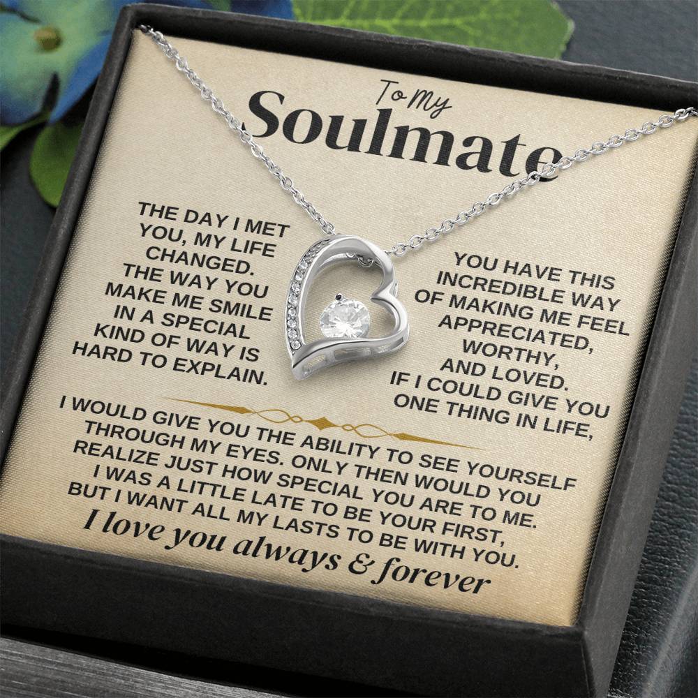 To My Soulmate - Forever Love - Gift Set - Forever Love Necklace