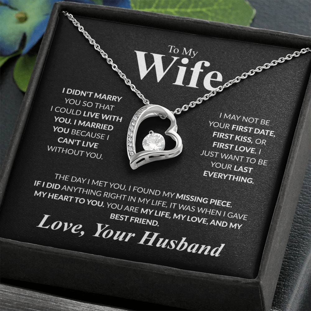 To My Wife Forever Love Necklace