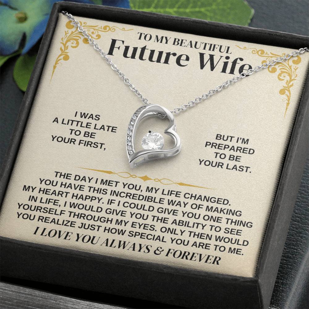 To My Future Wife - Forever Love Necklace Gift Set - Forever Love Necklace