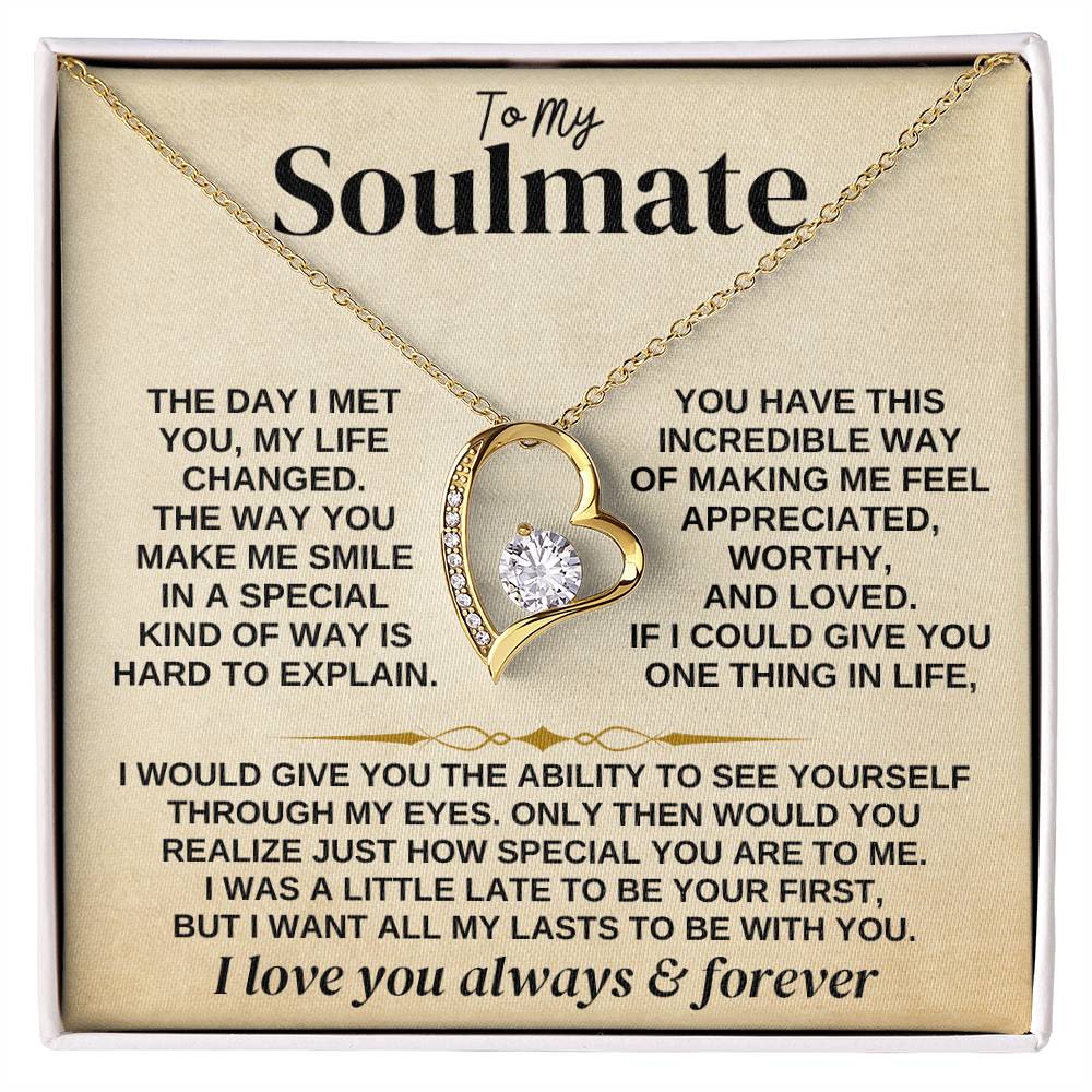To My Soulmate - Forever Love - Gift Set - Forever Love Necklace