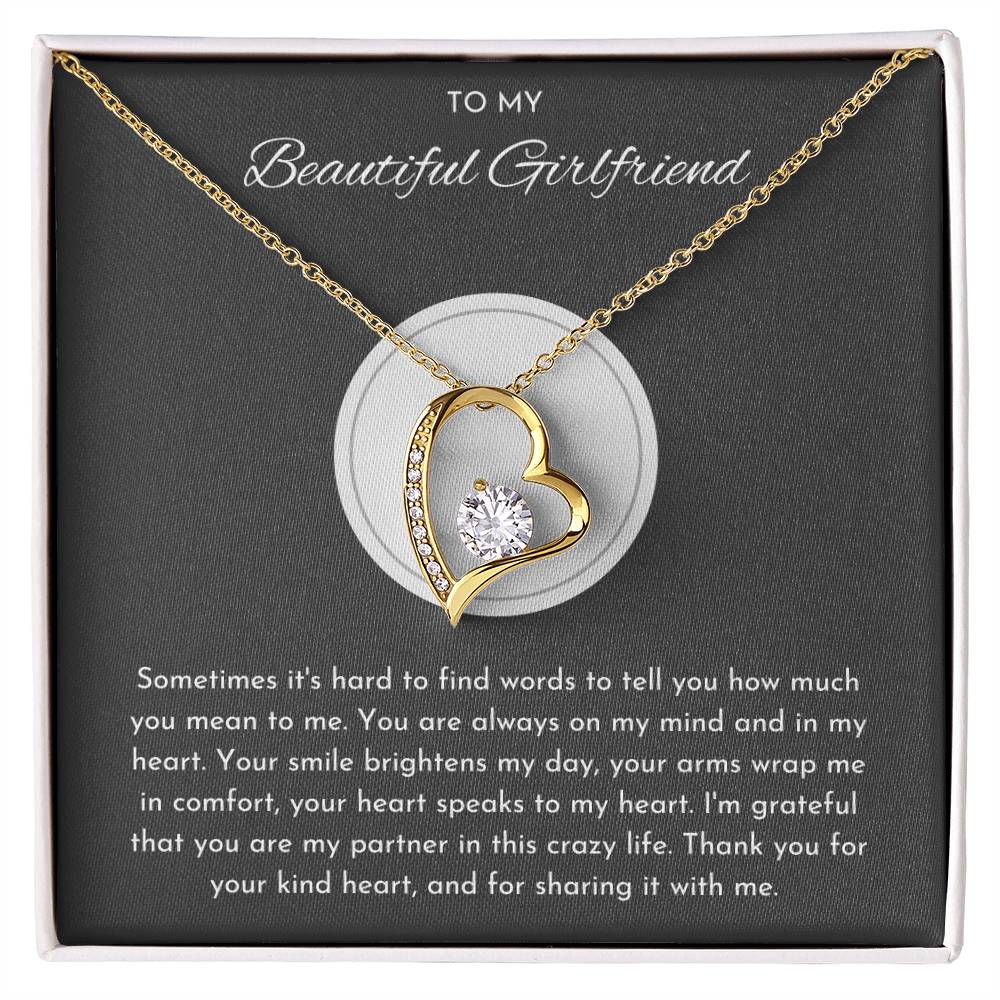 To My Beautiful Girlfriend Forever Love Necklace