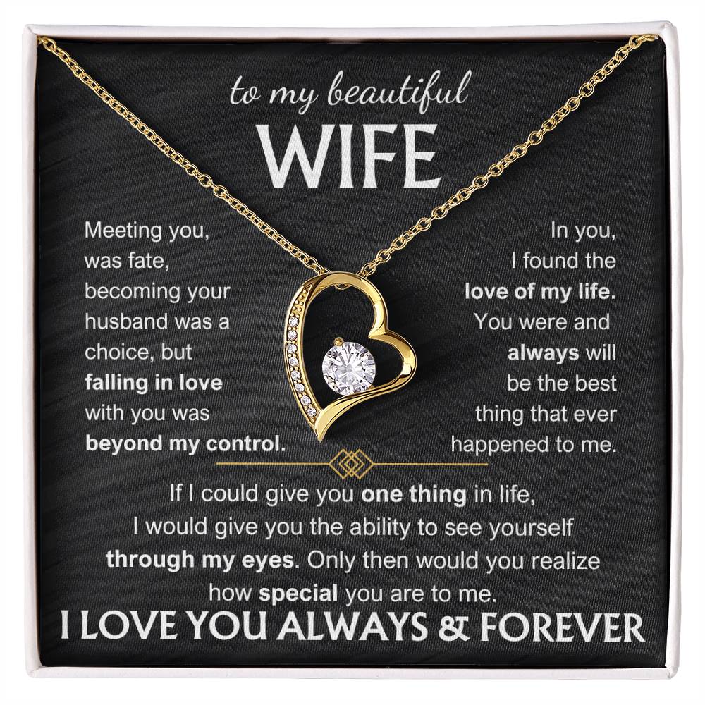 Meeting You Was Fate Forever Love Necklace