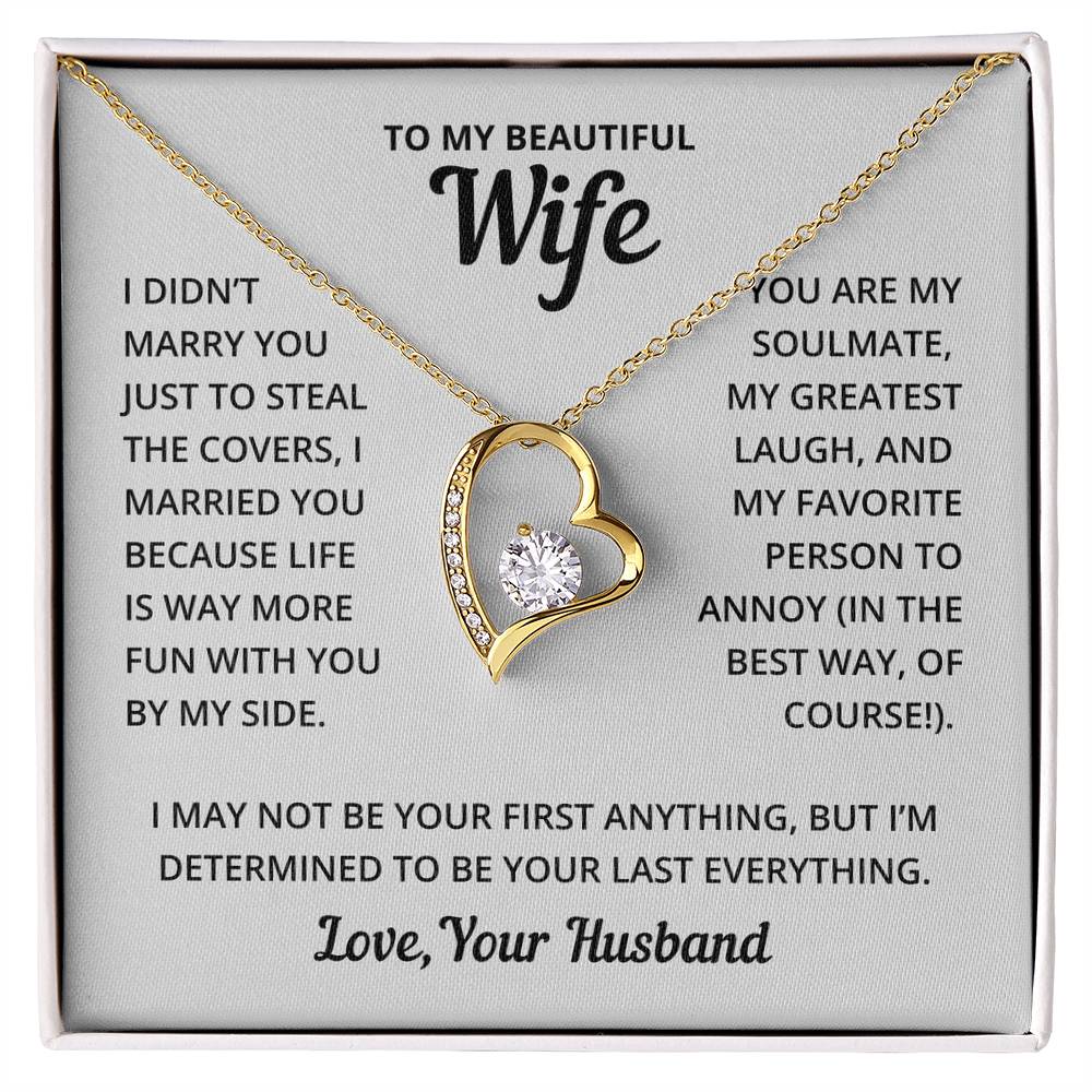 Heart Necklace - Fun With Wife Forever Love Necklace