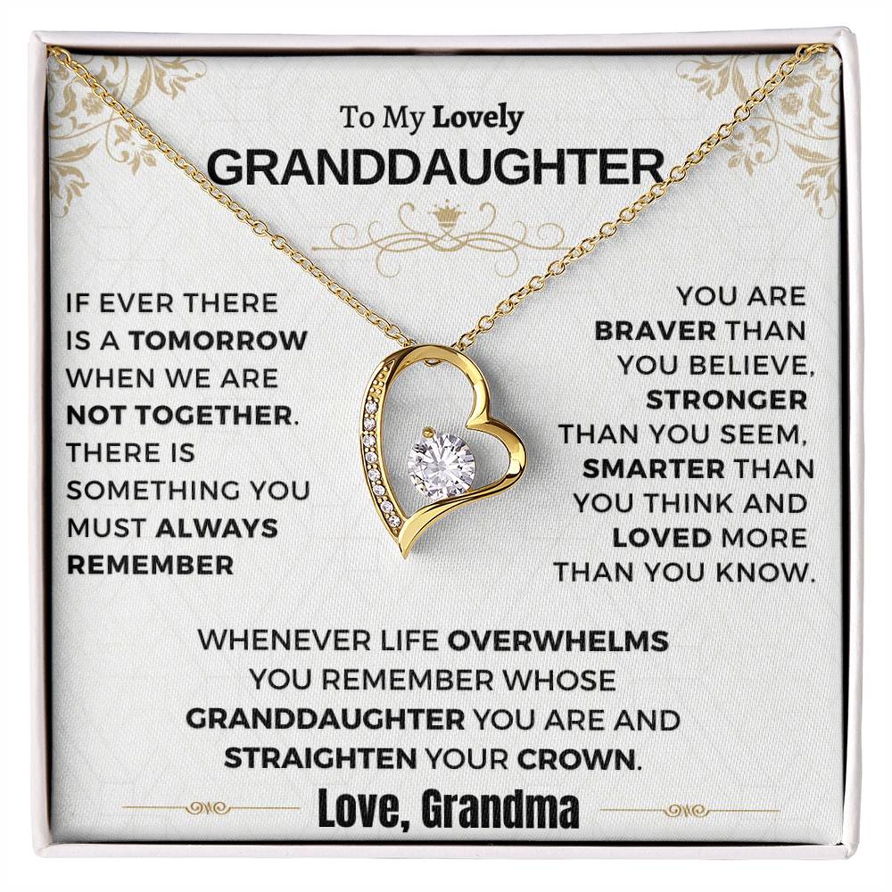 Gift For Granddaughter - Loved More Than You Know Forever Love Necklace