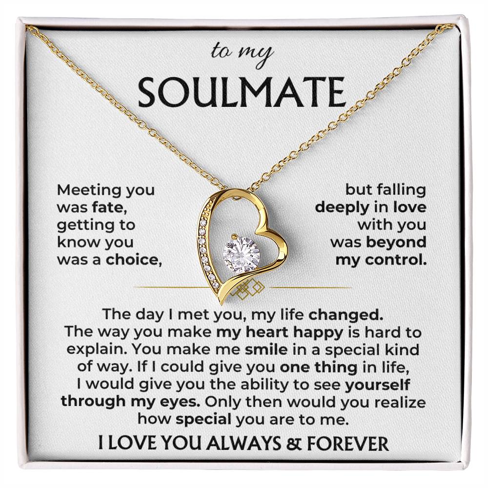 To My Soulmate - Forever Love Gift Set - Forever Love Necklace