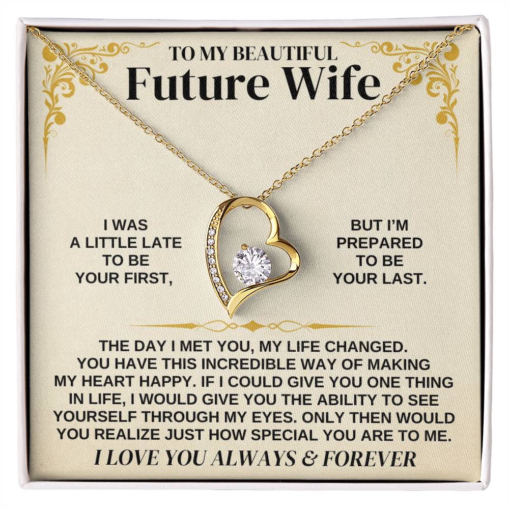 To My Future Wife - Forever Love Necklace Gift Set - Forever Love Necklace