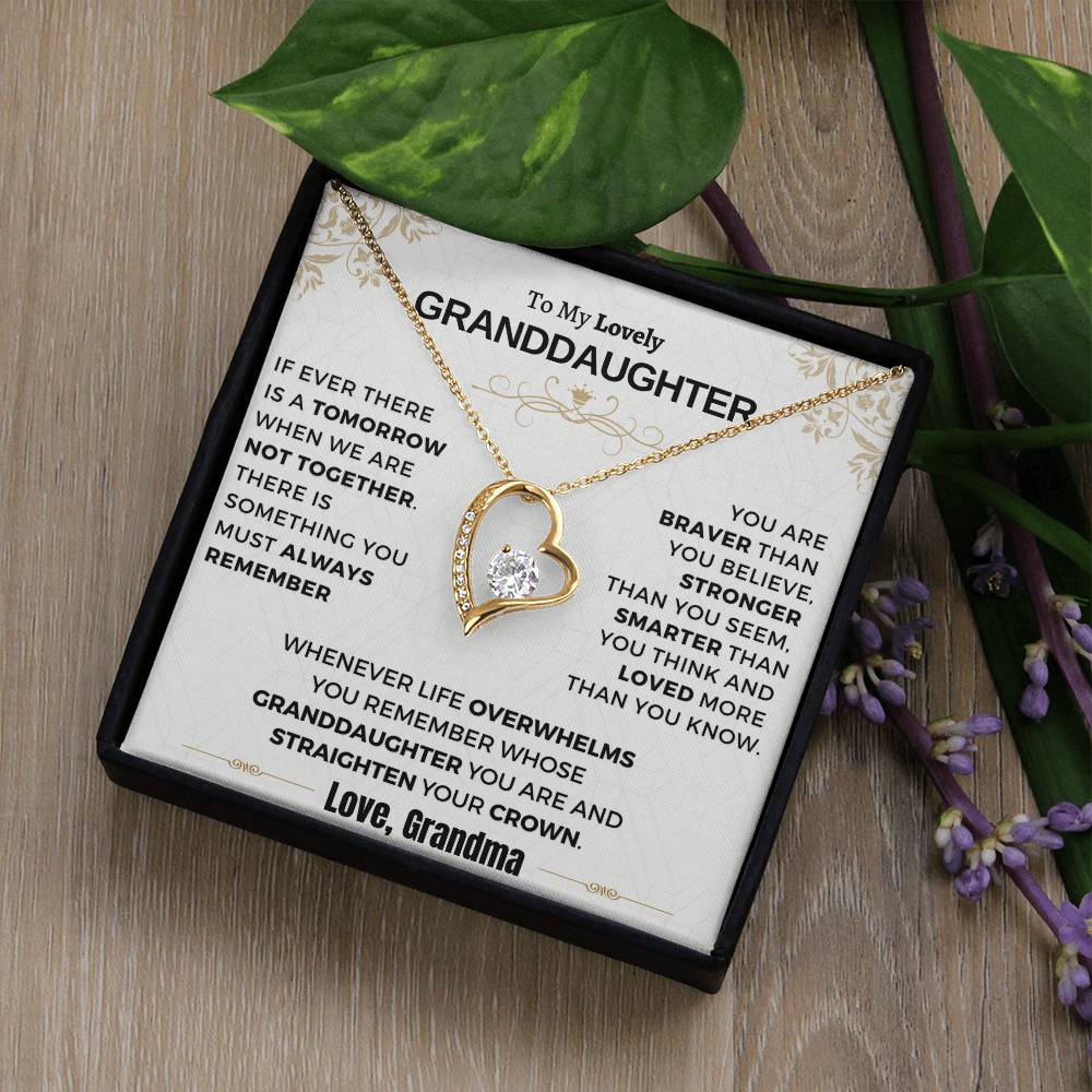 Gift For Granddaughter - Loved More Than You Know Forever Love Necklace