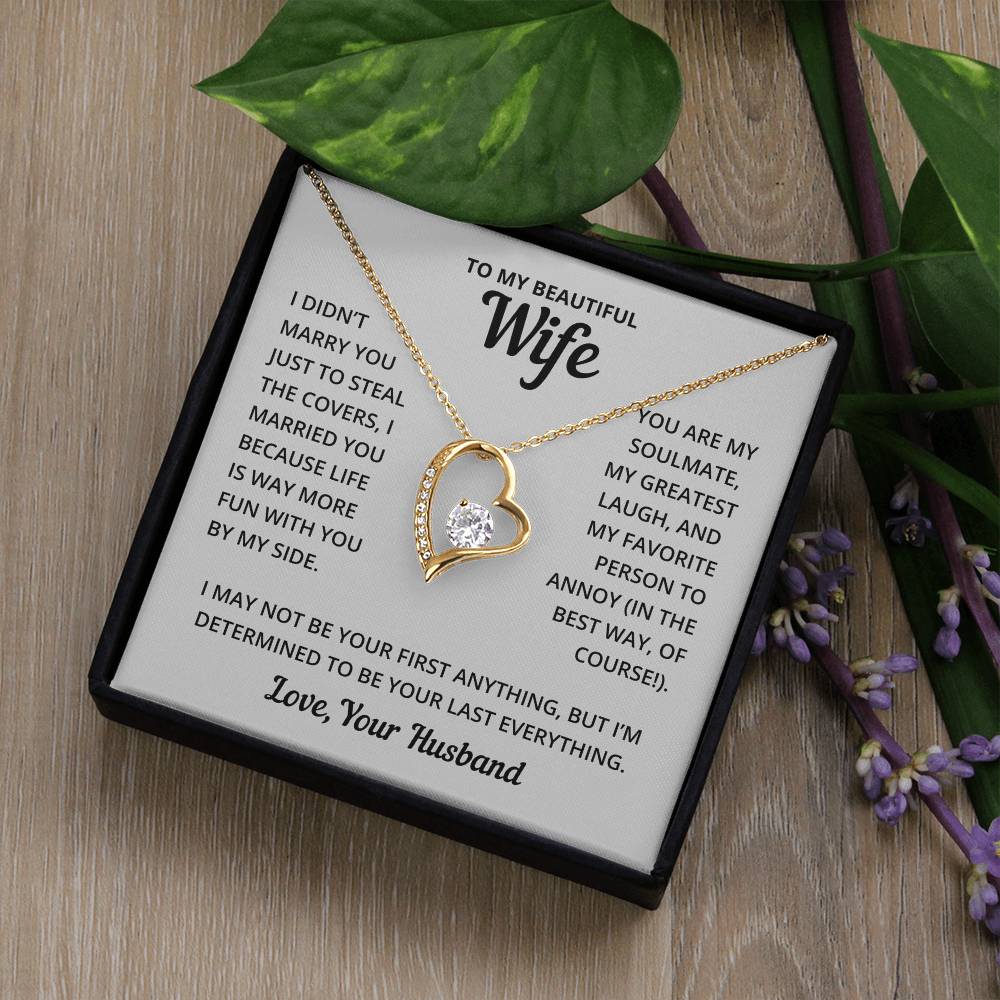 Heart Necklace - Fun With Wife Forever Love Necklace