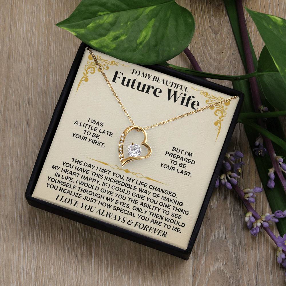 To My Future Wife - Forever Love Necklace Gift Set - Forever Love Necklace