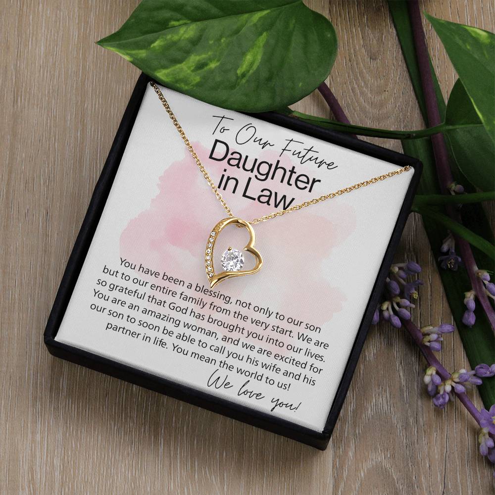 To Our Future Aughter In Law Forever Love Necklace