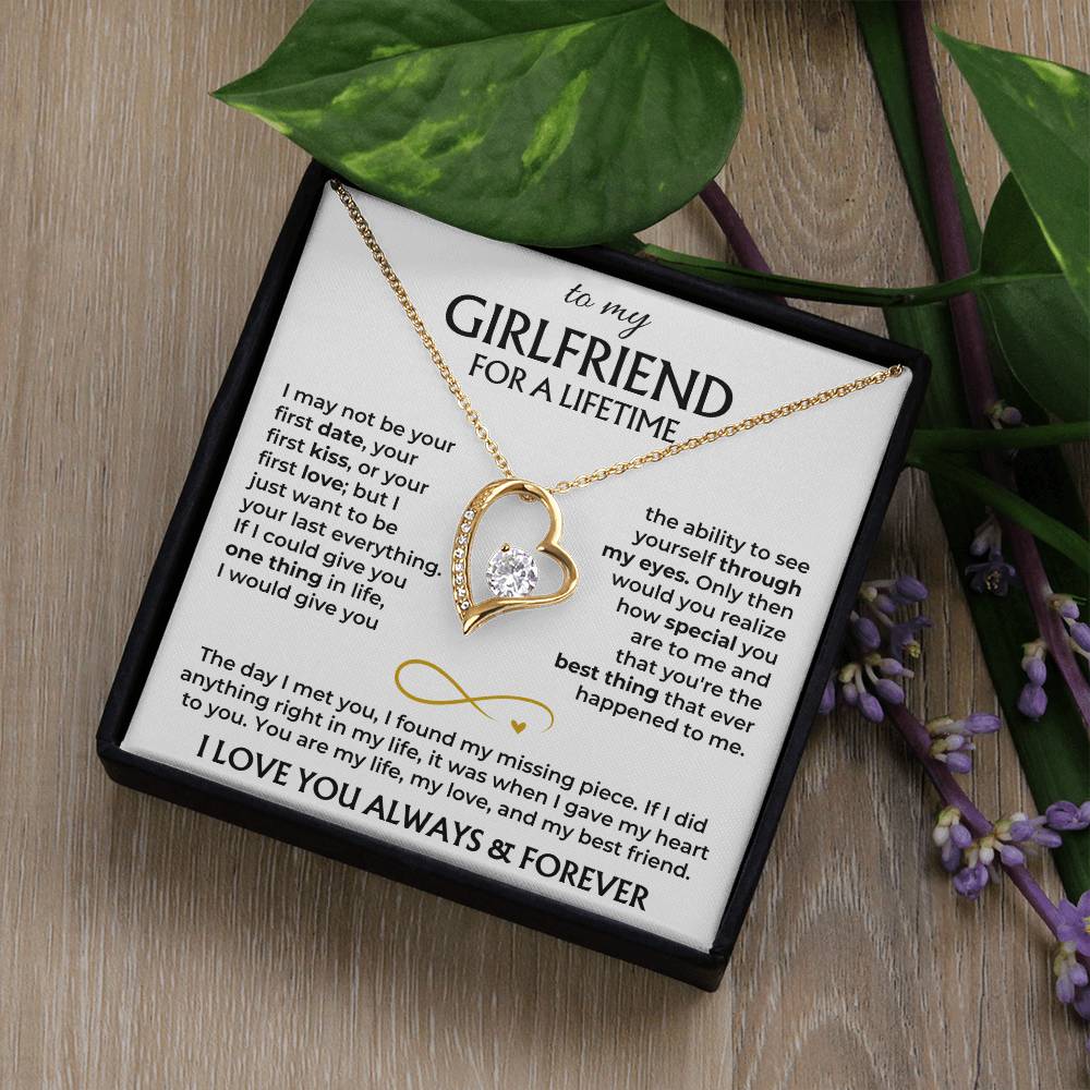 To My Girlfriend - Forever Love Gift Set - Ss577V2 Forever Love Necklace