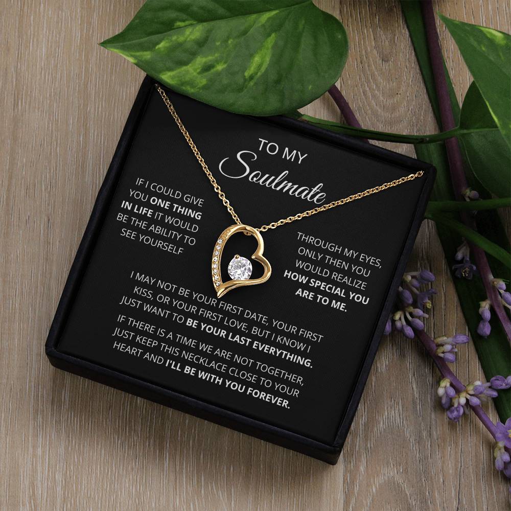 To My Soulmate One Thing In Life Forever Love Forever Love Necklace