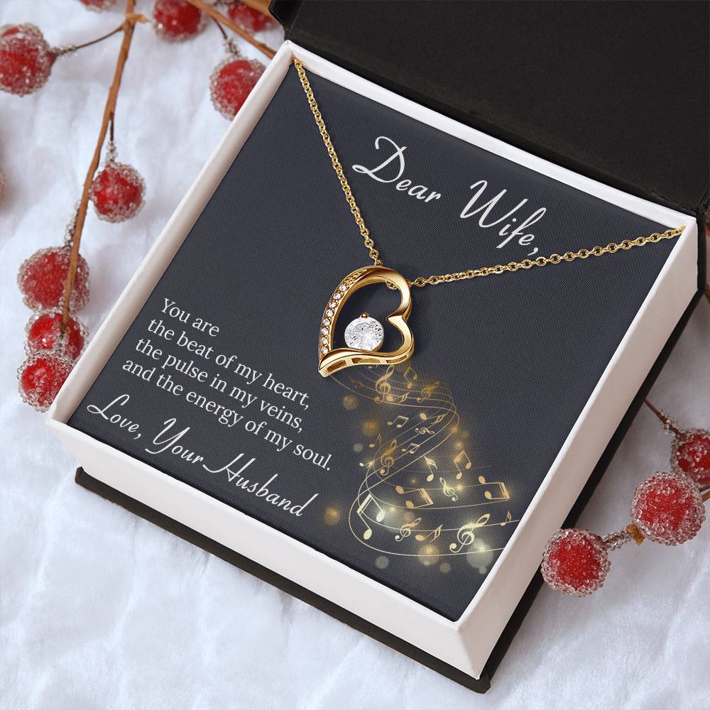 To My Wife Necklace Anniversary Gift For Wife Birthday Gift For Wife Gift For Wife Necklace For Wife Gift For Wife Birthday 1 Forever Love Necklace