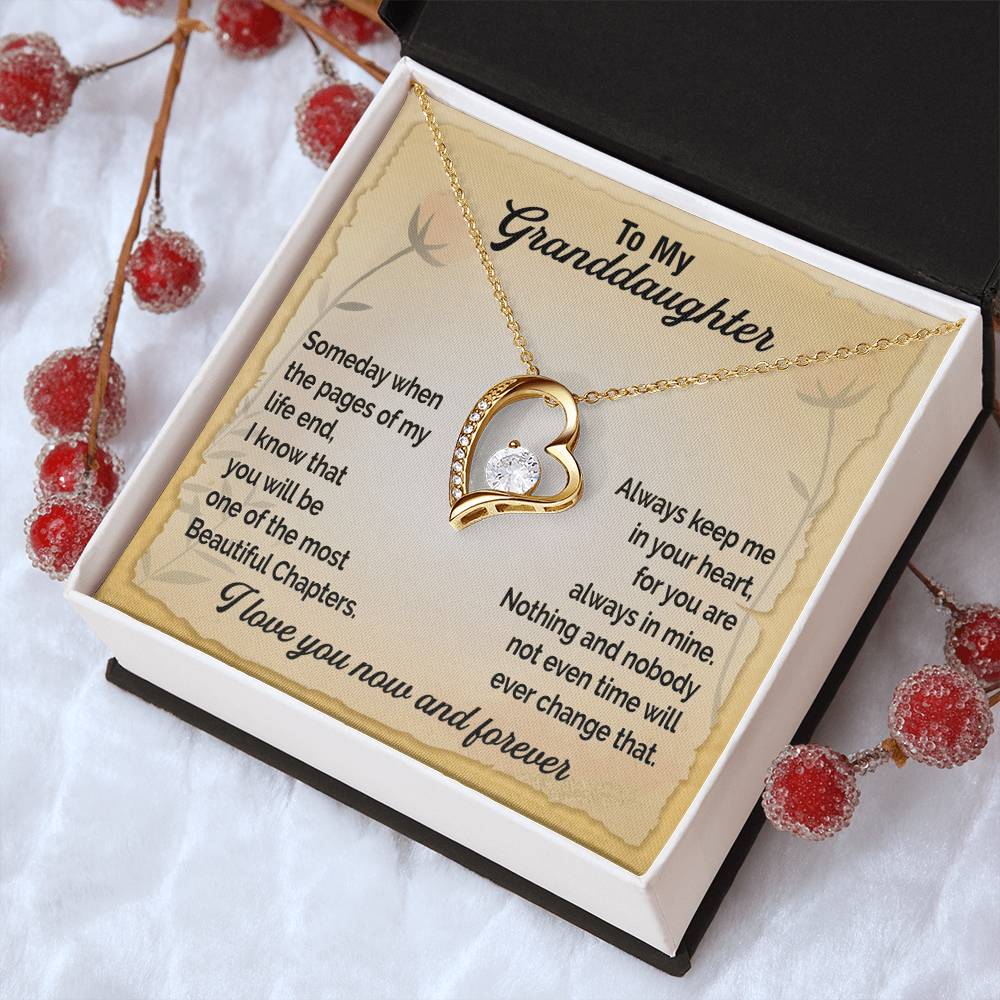 A Gift For Granddaughter Forever Love Necklace - Beautiful Chapters Forever Love Necklace