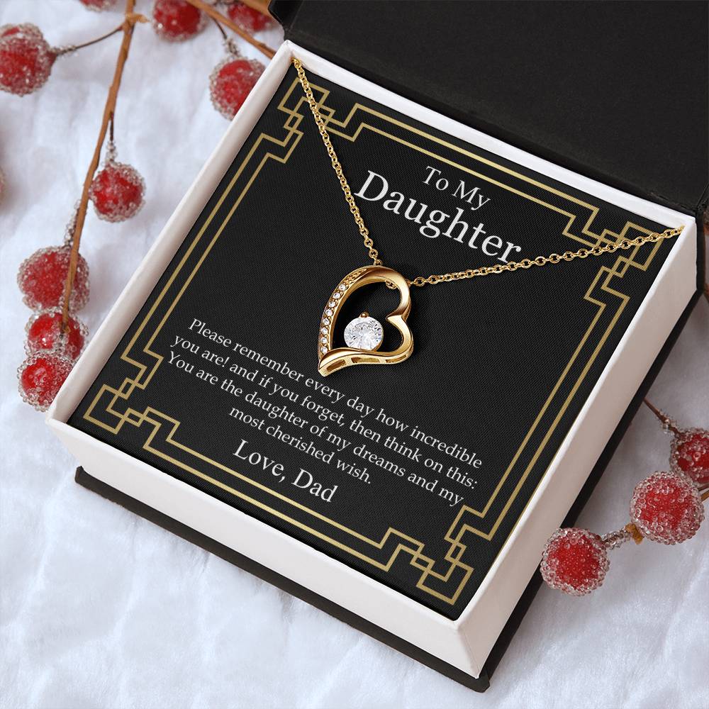 You Are My Most Cherished Wish Forever Love Necklace