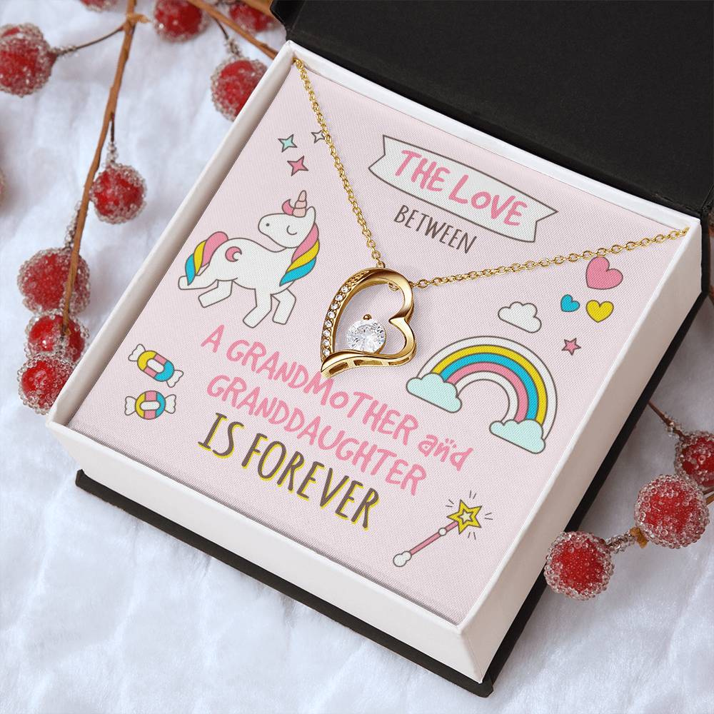 The Love Between A Grandmother And Granddaughter Is Forever Grandma And Granddaughter Necklace Granddaughter Christmas Gift Granddaughter Forever Love Necklace