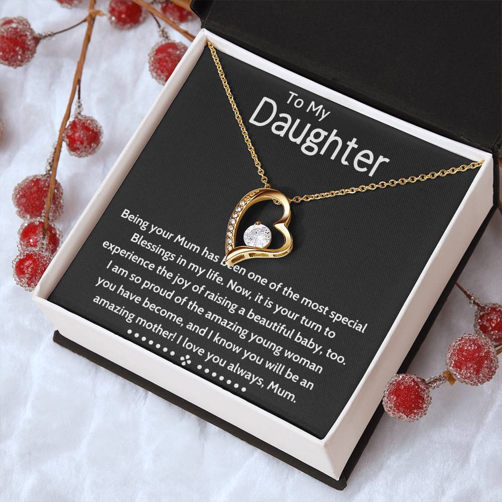 To My Daughter Beautiful Chapters Forever Love Necklace Daughter Necklace Gift For Daughter Xmas Christmas Daughter Gift From Mom 6 Forever Love Necklace