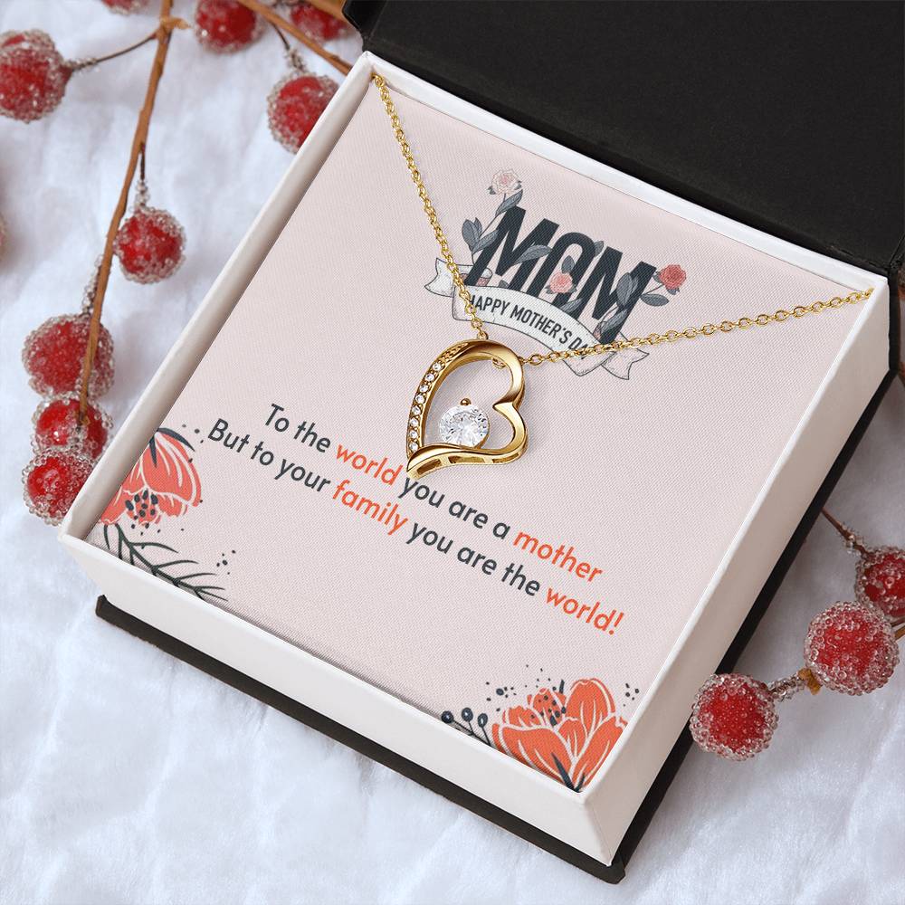 To My Mom Mother Necklace Gift For Mother Xmas Christmas Customize Gift To My Mom 4 1 Forever Love Necklace