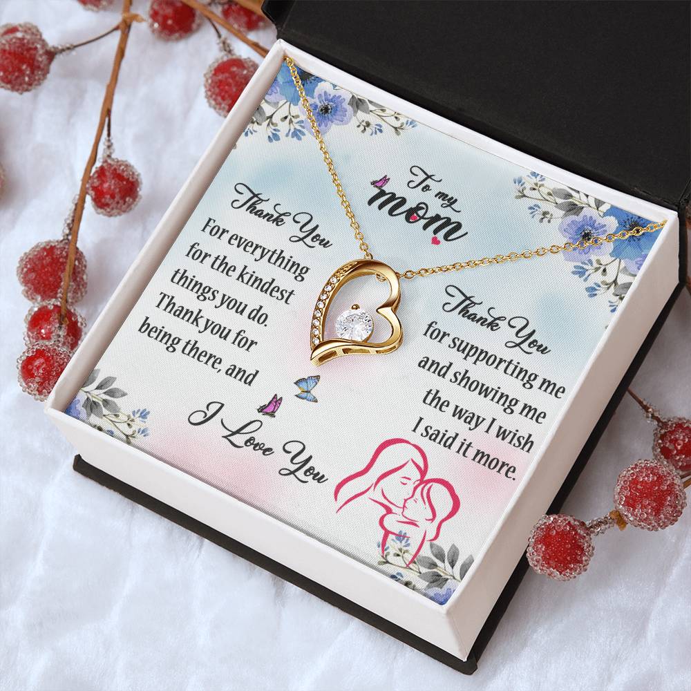 To My Mom- Mother's Day Gift- Forever Love Necklace