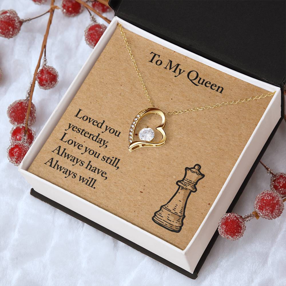 To My Queen ? Necklace - Customize Gift For Chess ? Lover ?? Forever Love Necklace