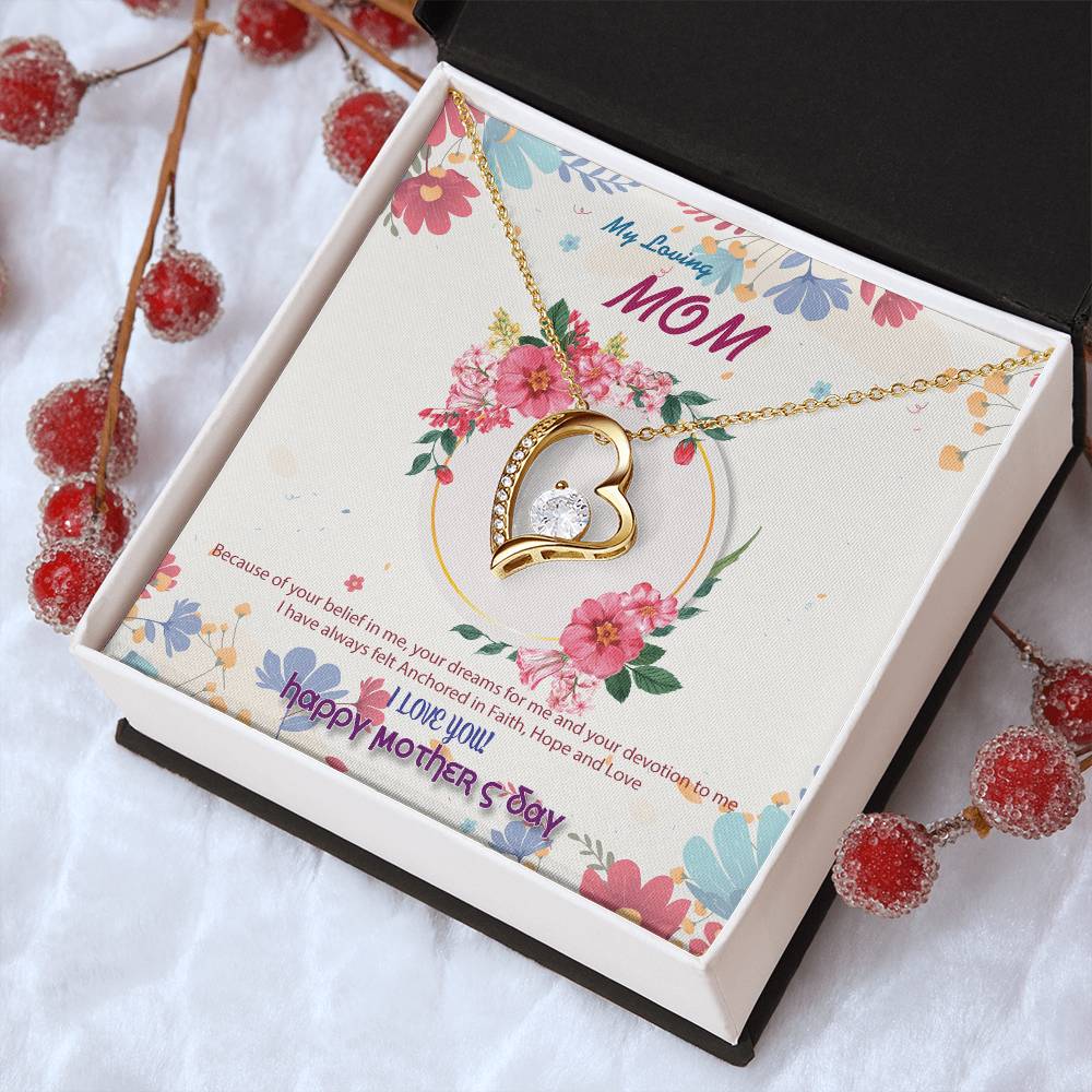 To My Mom Forever Love Necklace