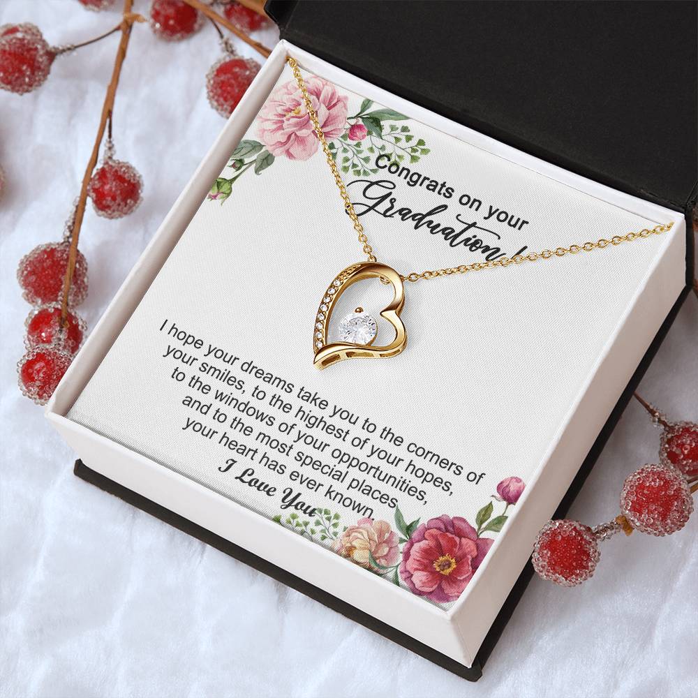 Graduation Gift For Girls Graduation Day Necklace 1 Forever Love Necklace