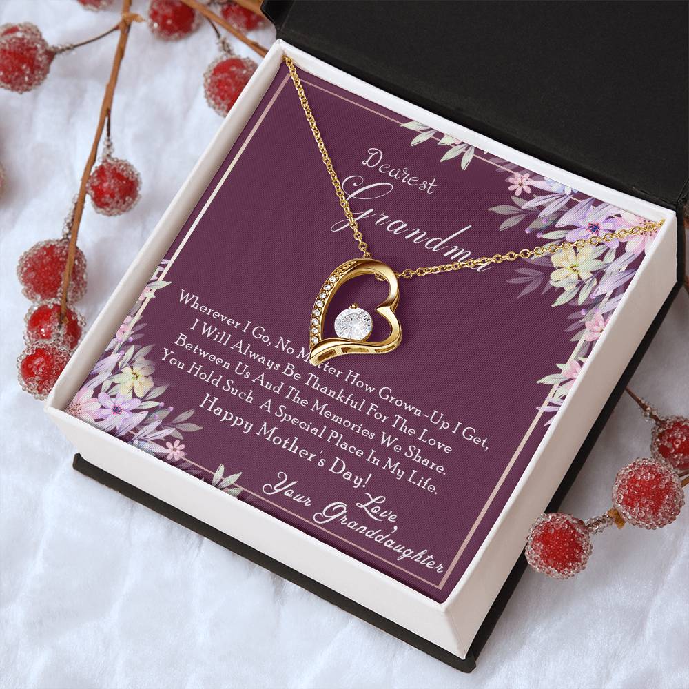 To My Grandma Forever Love Necklace