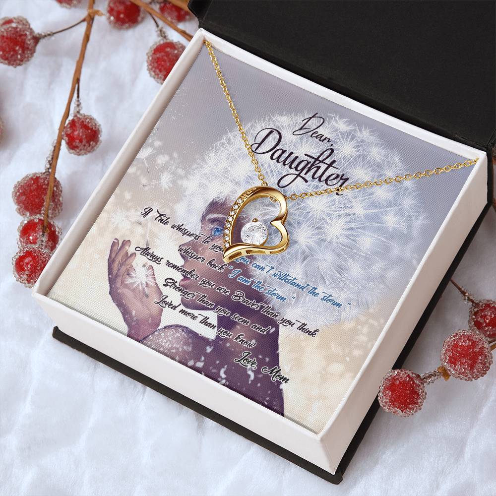 To My Daughter Necklace From Mom Gift For Daughter From Mom Birthday Gift Daughter Graduation Gift Daughter Birthday Gift Forever Love Necklace