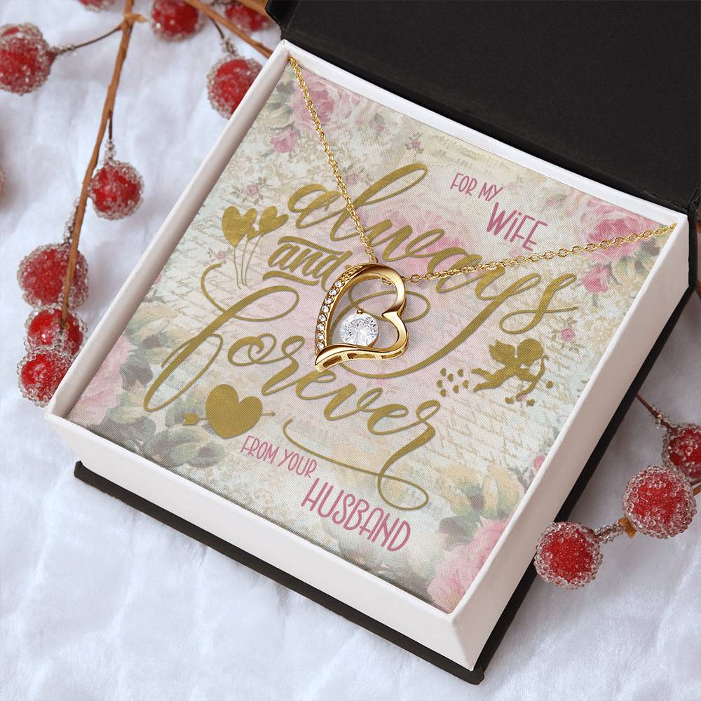 Always And Forever Forever Love Necklace To My Wife Forever Love Necklace