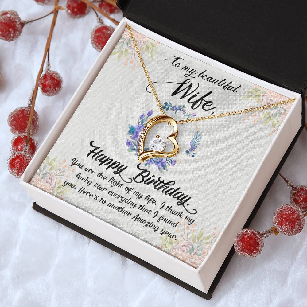 Husband To Wife - The Light Of My Life - Forever Love Necklace Forever Love Necklace
