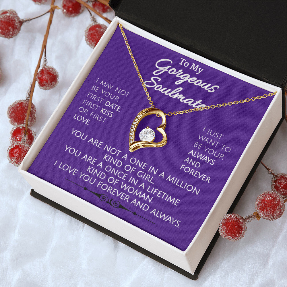 Forever And Always - Stunning Heart Necklace Forever Love Necklace
