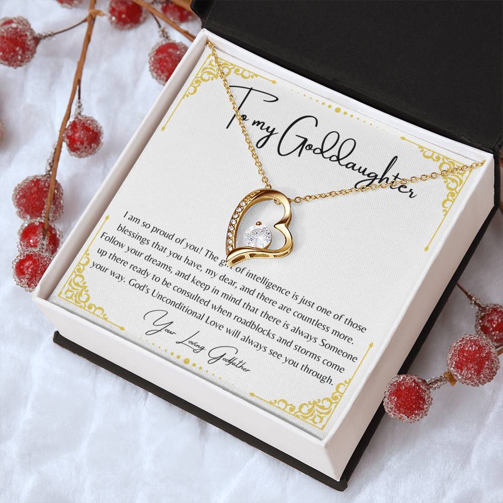To My Goddaughter 1 Forever Love Necklace