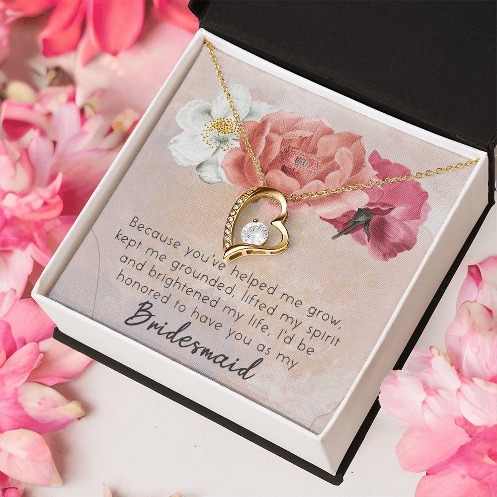 Unique Bridesmaid Jewelry-Bridesmaid Accessories Jewelry Forever Love Necklace