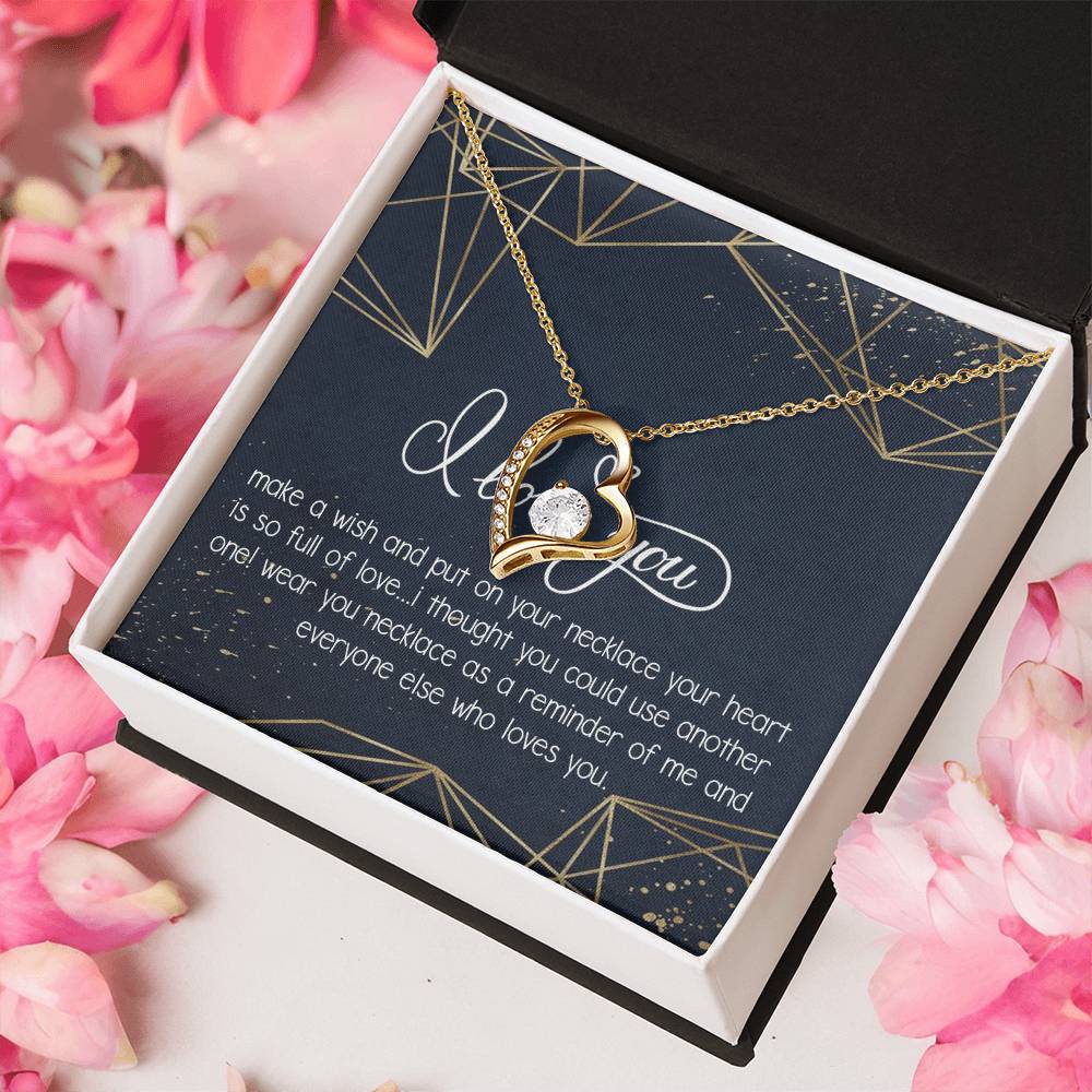 I Love You Necklace To My Girlfriend Necklace Necklace For Future Wife Necklace For Friend Best Friend Necklace Bff Necklace Gift Forever Love Necklace
