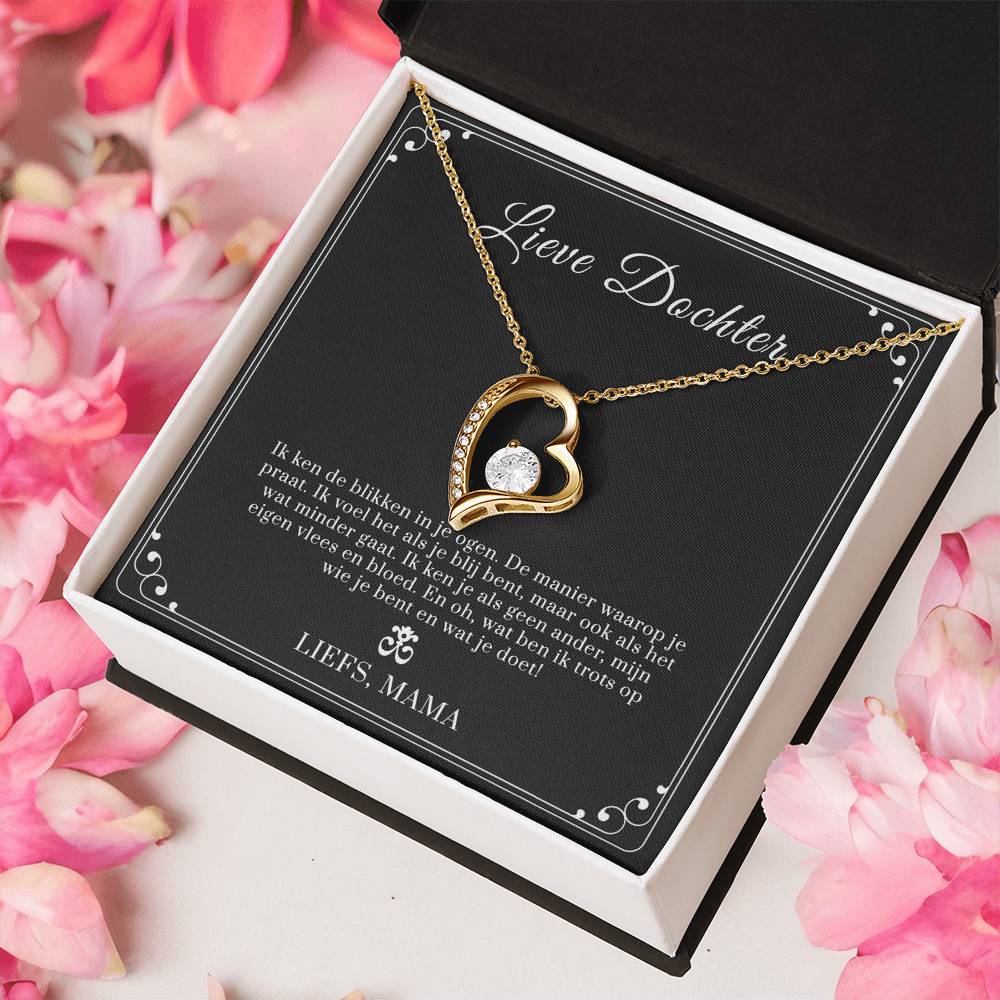 Daughter Necklace From Mom Daughter Gifts Daughter Necklace Daughter Gift From Mom Daughter Birthday Gift To My Daughter Forever Love Necklace