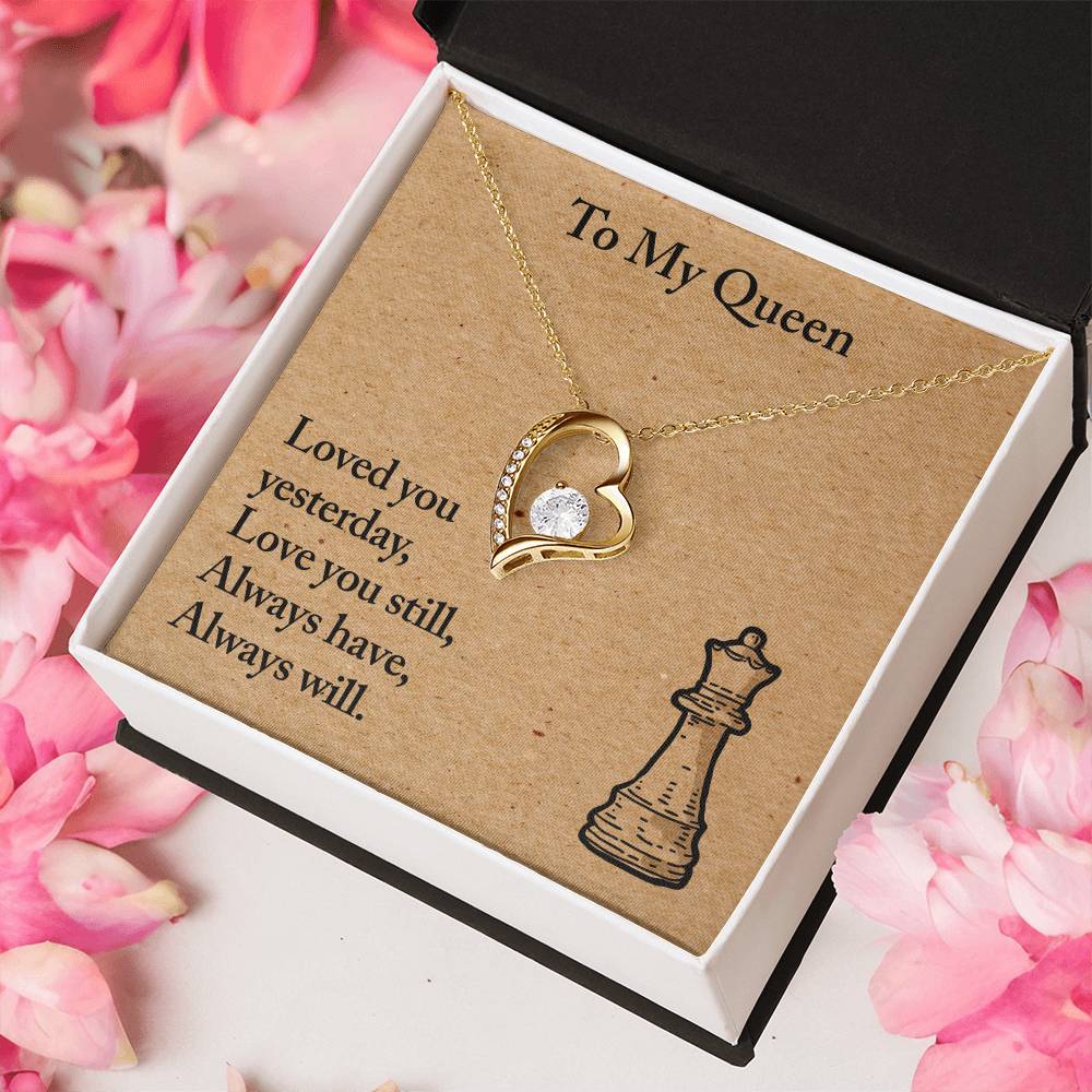 To My Queen ? Necklace - Customize Gift For Chess ? Lover ?? Forever Love Necklace